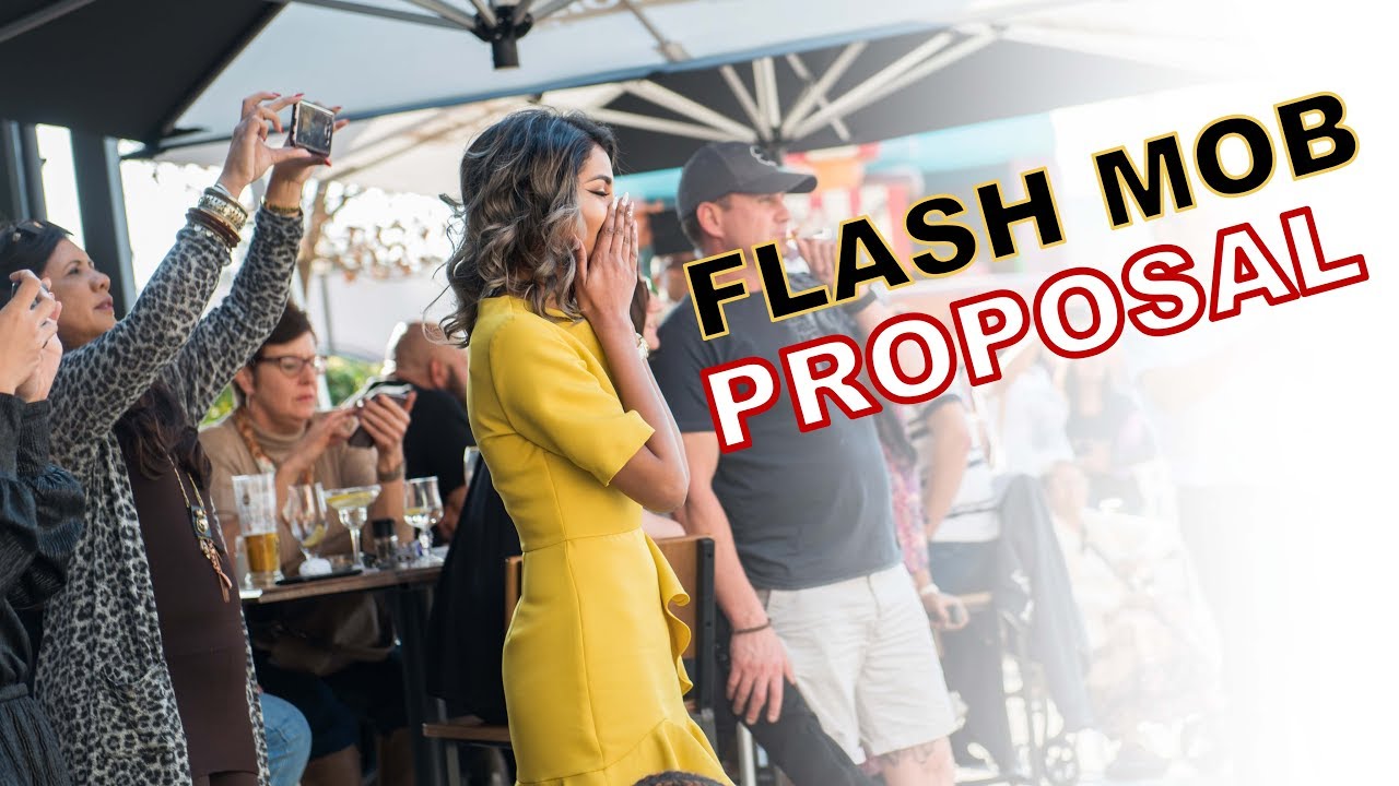 Flash Mob Proposal at Melrose Arch - SOUTH AFRICA