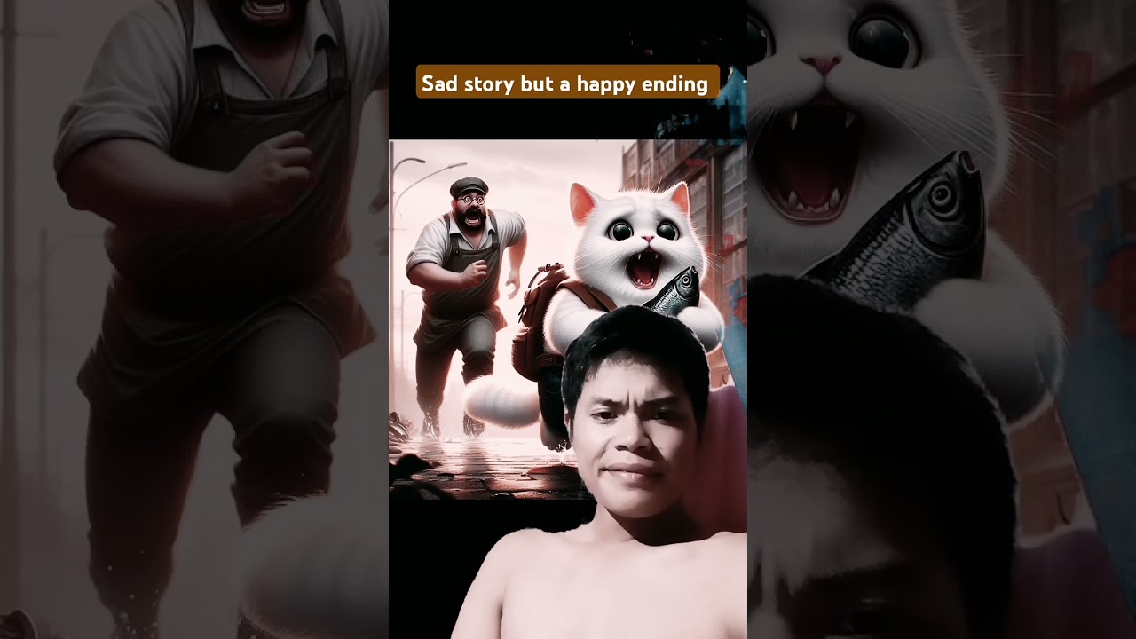 Sad Cat Story But A Happy Ending.. #cat #ai