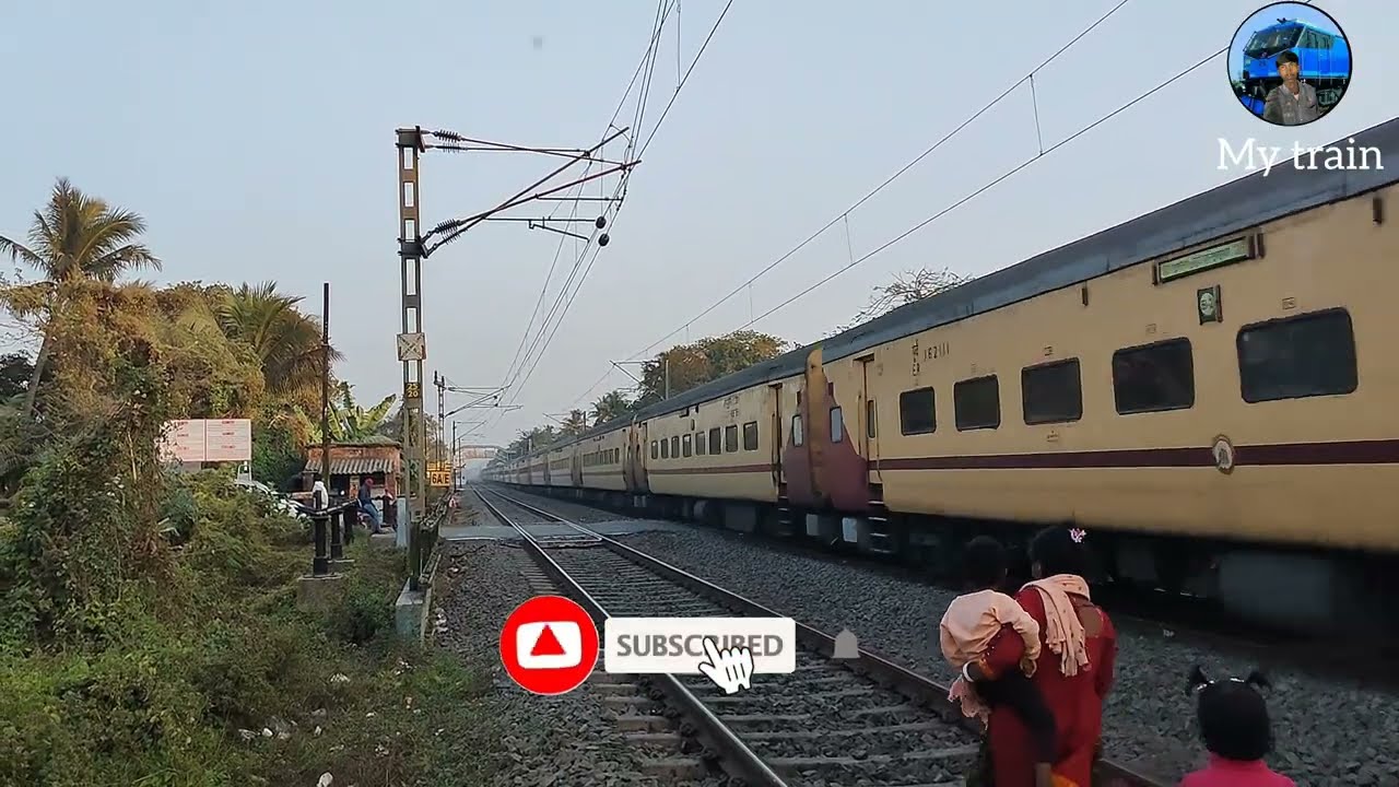 Dangerous Teesta Torsa Express Train || Indian Railways || Train Video || Balagarh Railgate ||