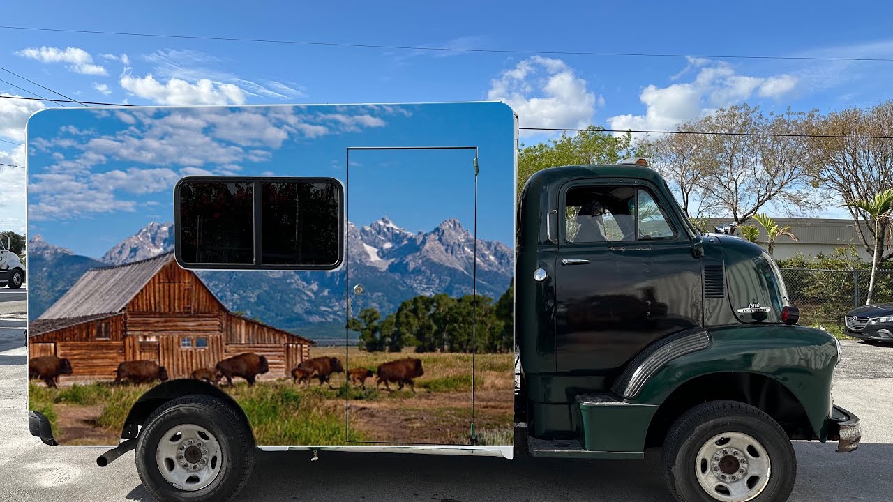 1955 Chevy coe farm fresh camper build  LS v8 engine