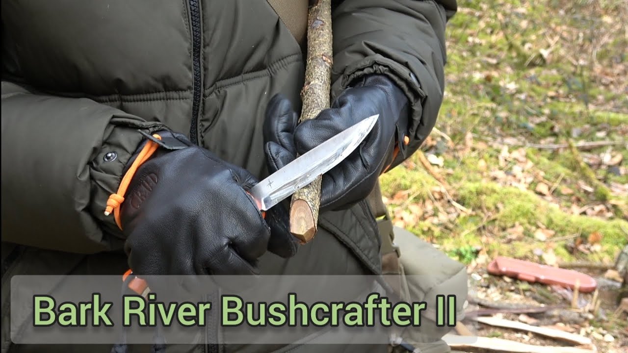 Bark River Bushcrafter 2 - Tent peg carving
