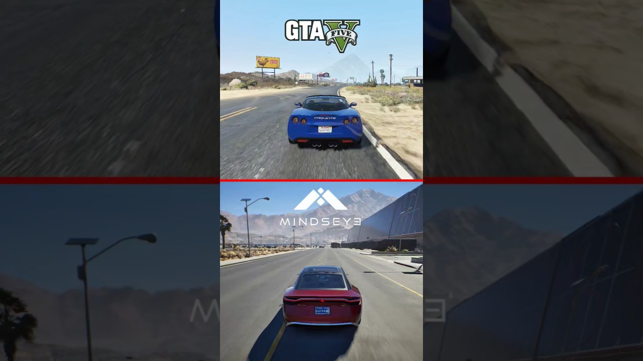 GTA 5 VS MindsEye - Direct Comparison #gta #mindseye #gaming #shorts