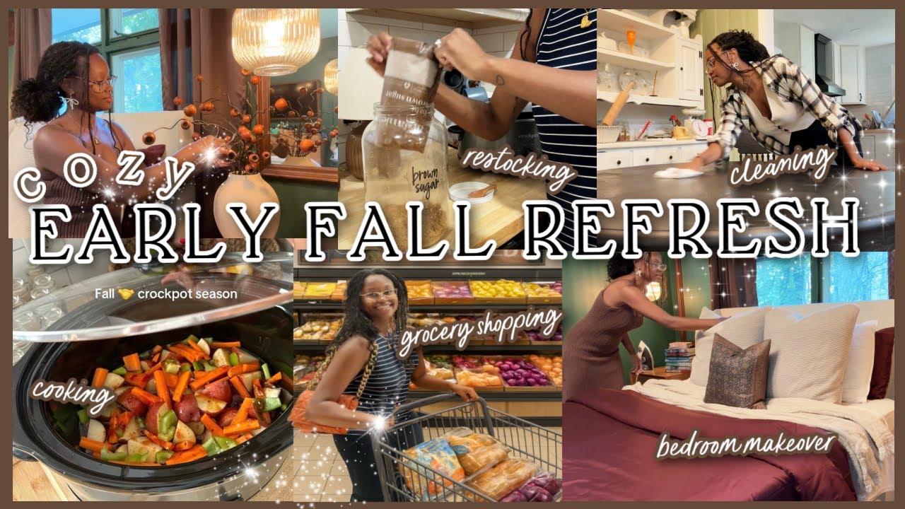 COZY EARLY FALL REFRESH| Fall Bedroom Makeover + Declutter, Cook, Clean & Fall Decorate With Me 🍂🕯️🧦