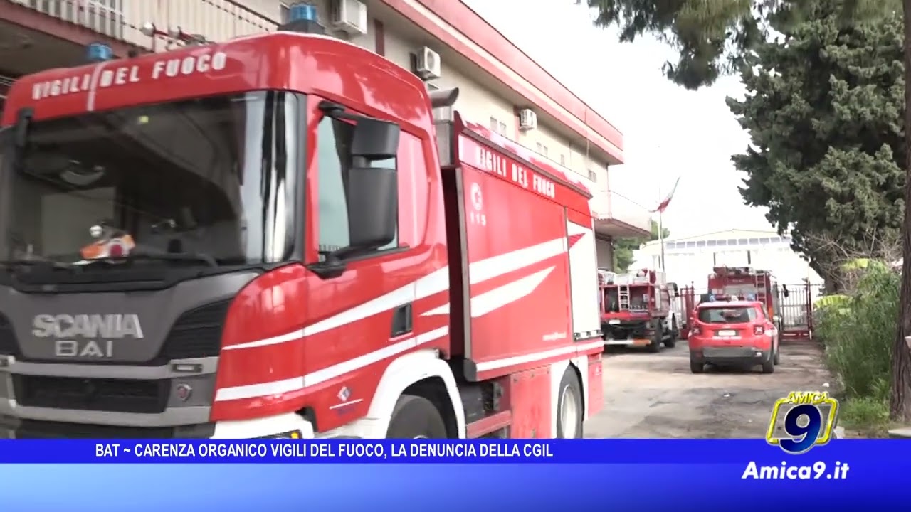 BAT - Carenza organico vigili del fuoco, la denuncia della Cgil