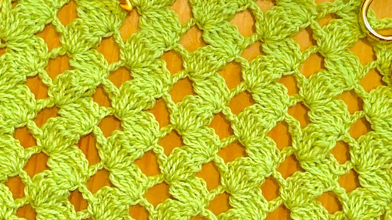 My grandma taught me this Beautiful Pattern! Very Easy & Stylish Lace Crochet Stitch