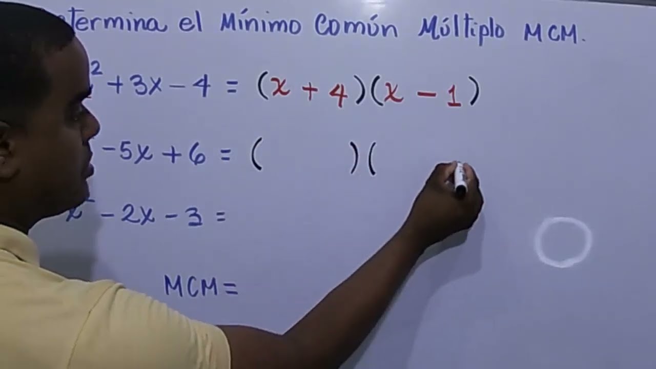 MCM | MINIMO COMUN MULTIPLO DE POLINOMIOS / EJERCICIO 1