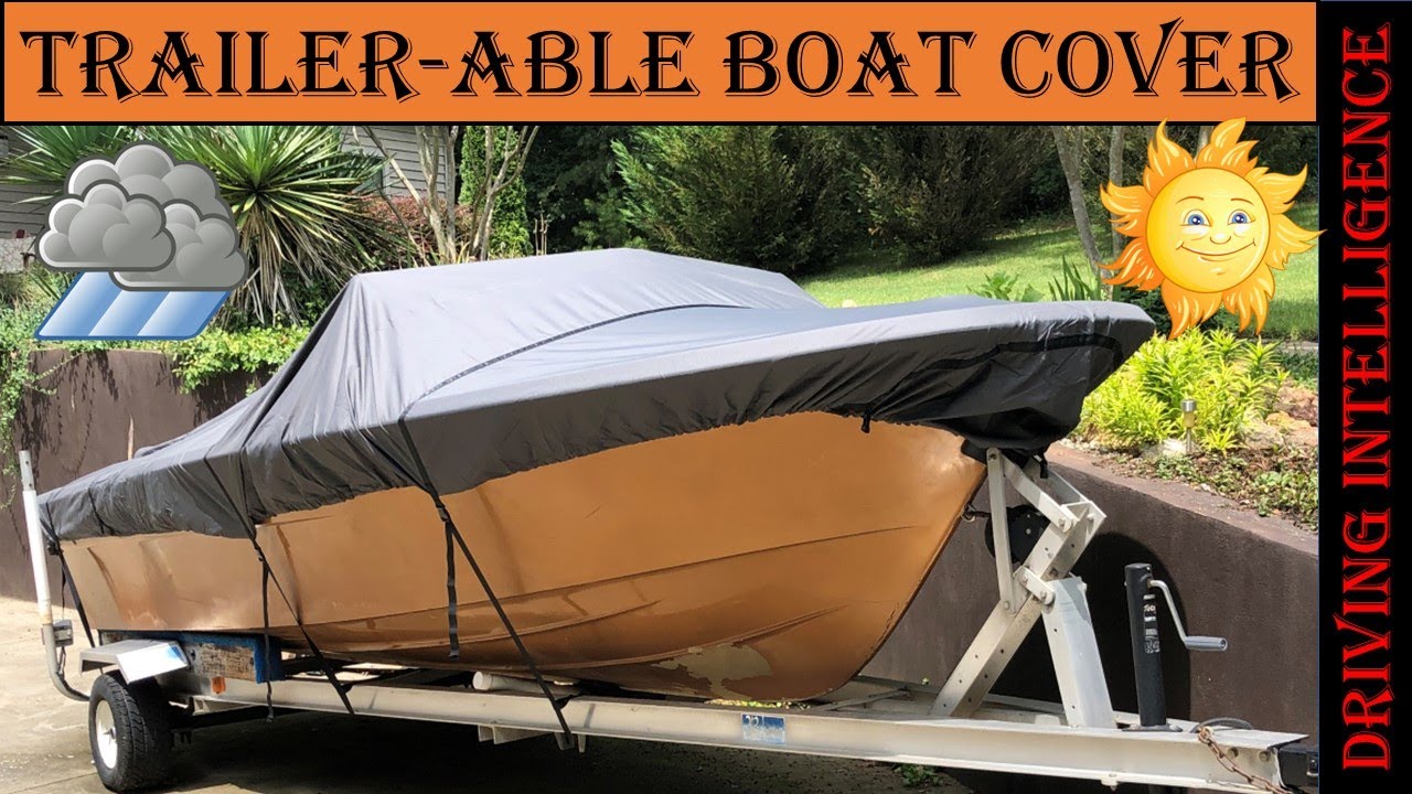 Best  Boat Cover To Store & Trailer Boat?  Product Review of DikaSun VINPATIO Boat Cover