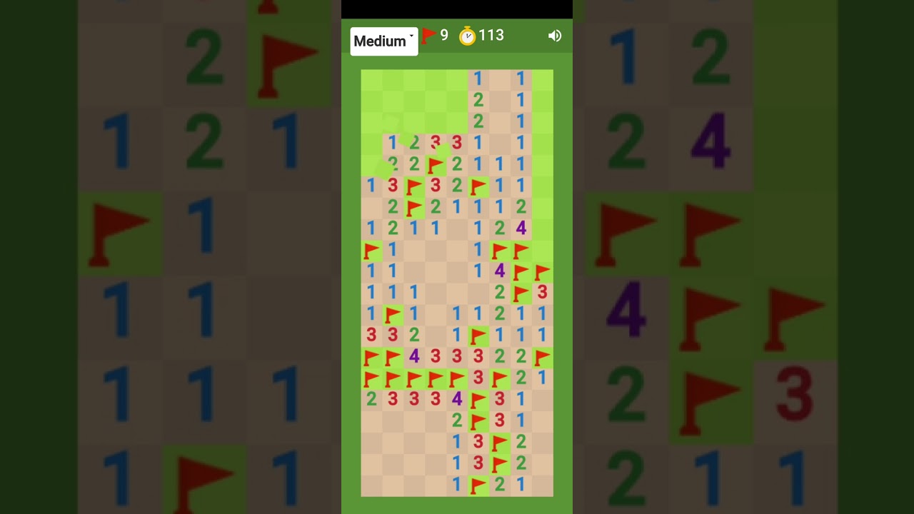 My first time playing minesweeper