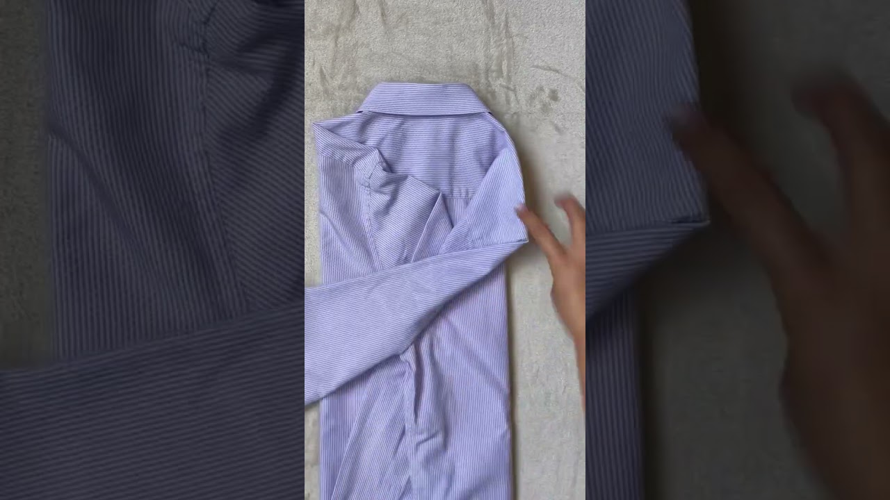 FOLDING SHIRTS 👔 easy method for travel and storage