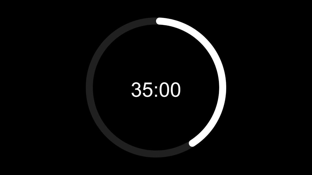 Clean 35 Min Timer For Focus
