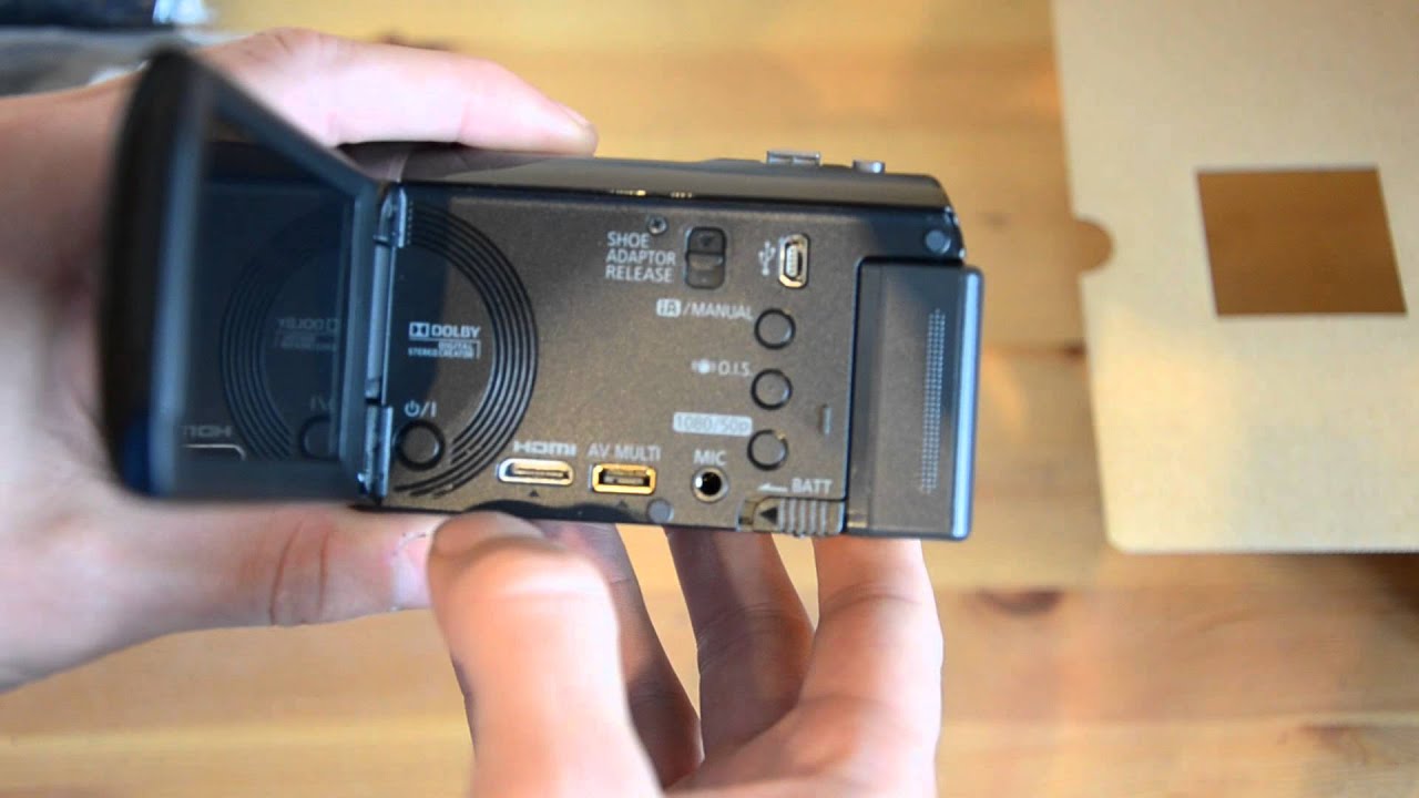 Panasonic HDC-SD90 Unboxing