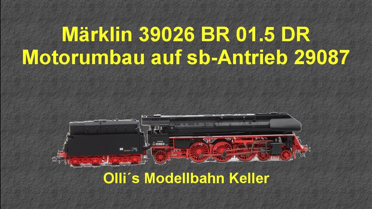 Märklin 39206 BR 01.5 DR Umbau auf LokSoundV4 und sb-Antrieb 29087