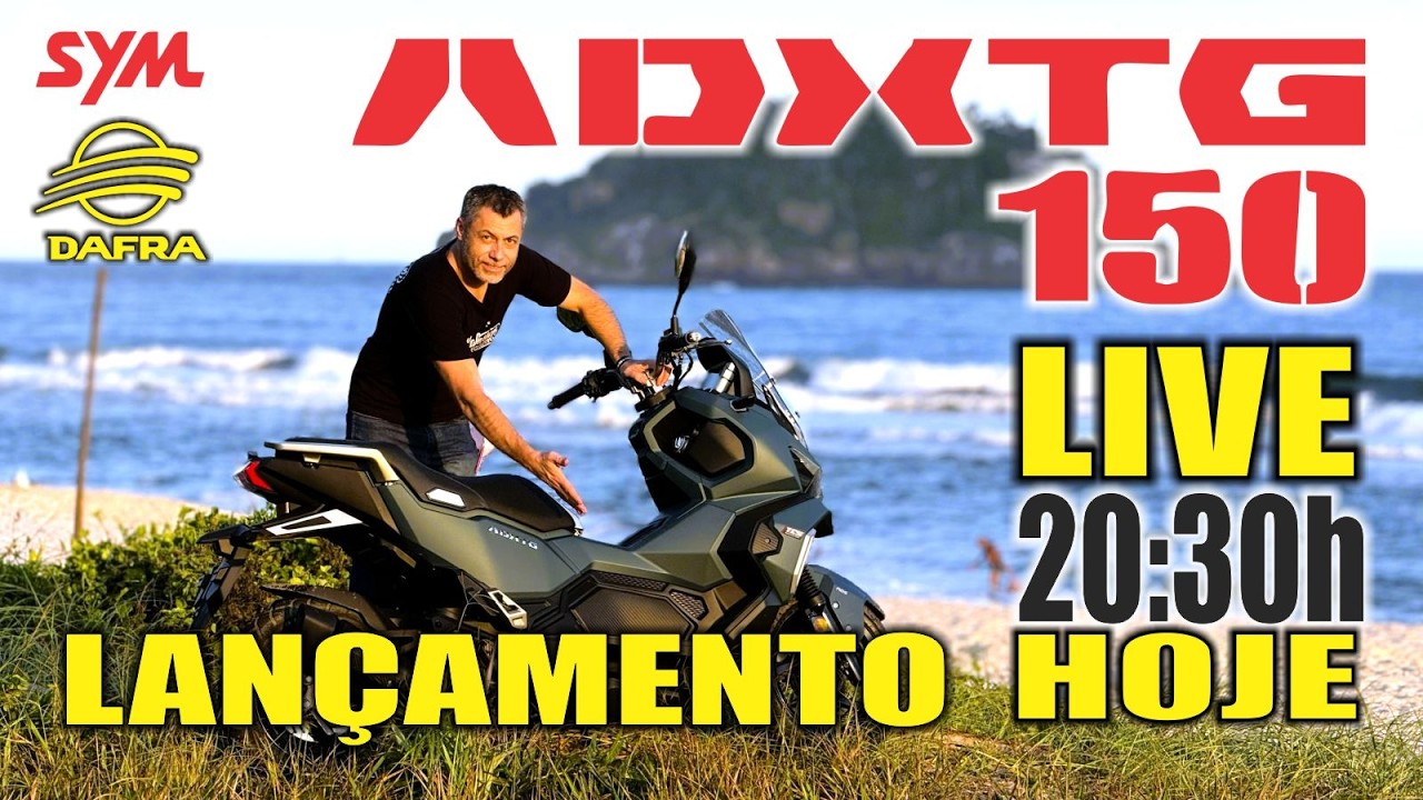 Lançamento! SYM ADXTG 150 | Ao Vivo Tudo Sobre o Modelo! Hoje 20:30h