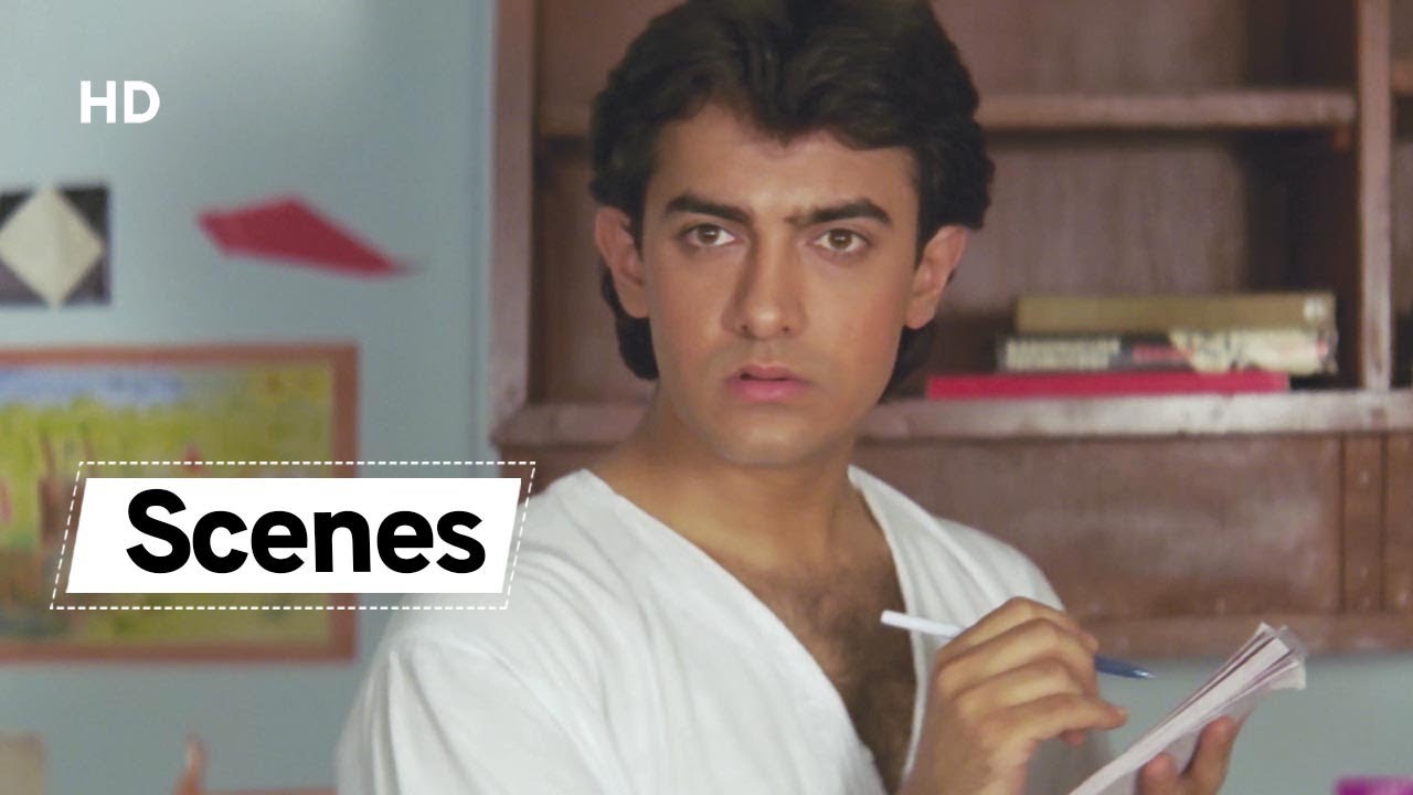 Aamir Khan Scenes from Hum Hai Rahi Pyaar Ke | Juhi Chawla | 90's Hindi Comedy Movie