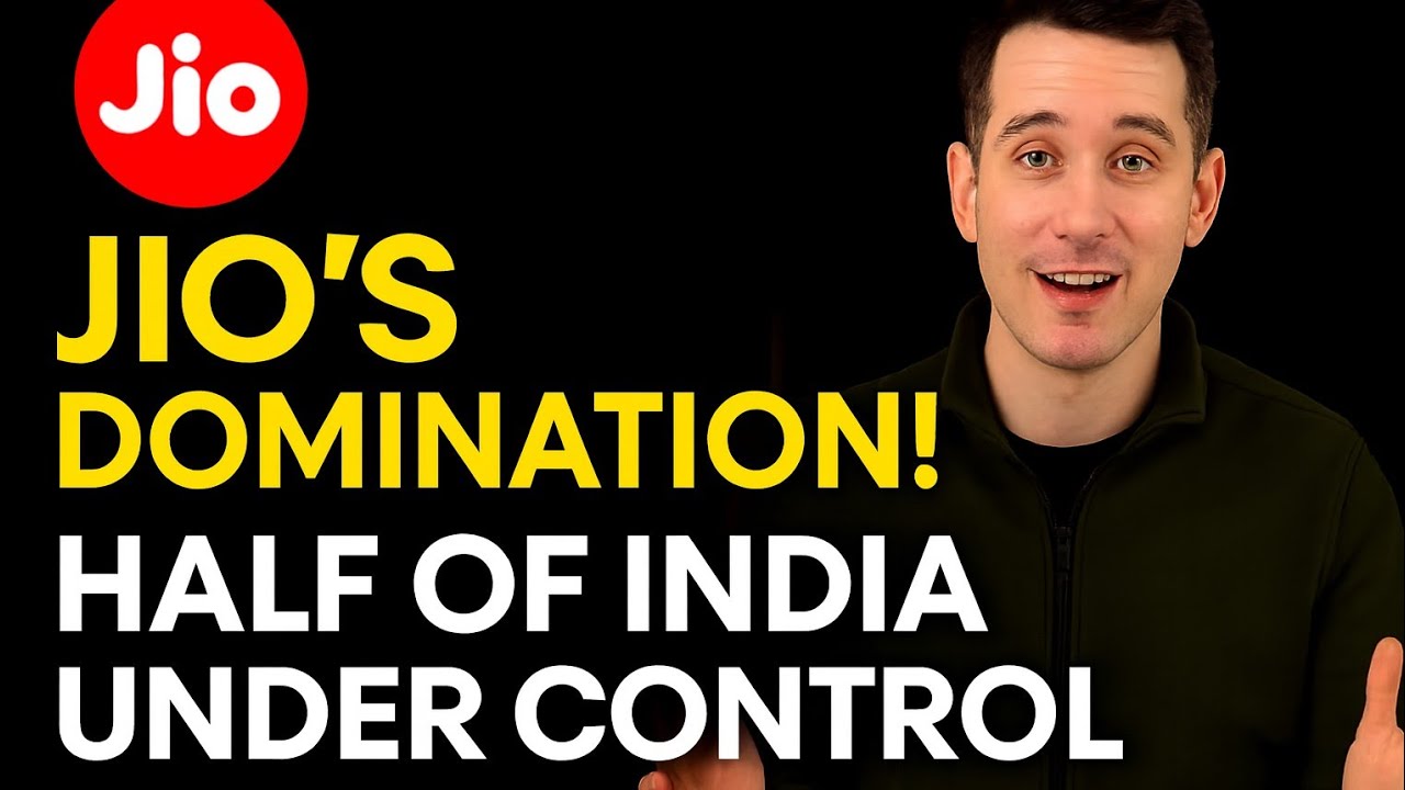 Jio's Domination! 🤯 Half of India Under Control | Indian Telecom Market Breakdown
