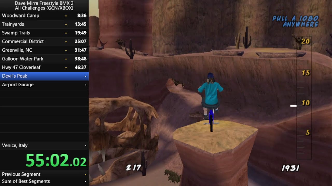 Dave Mirra Freestyle BMX 2 all challenges 