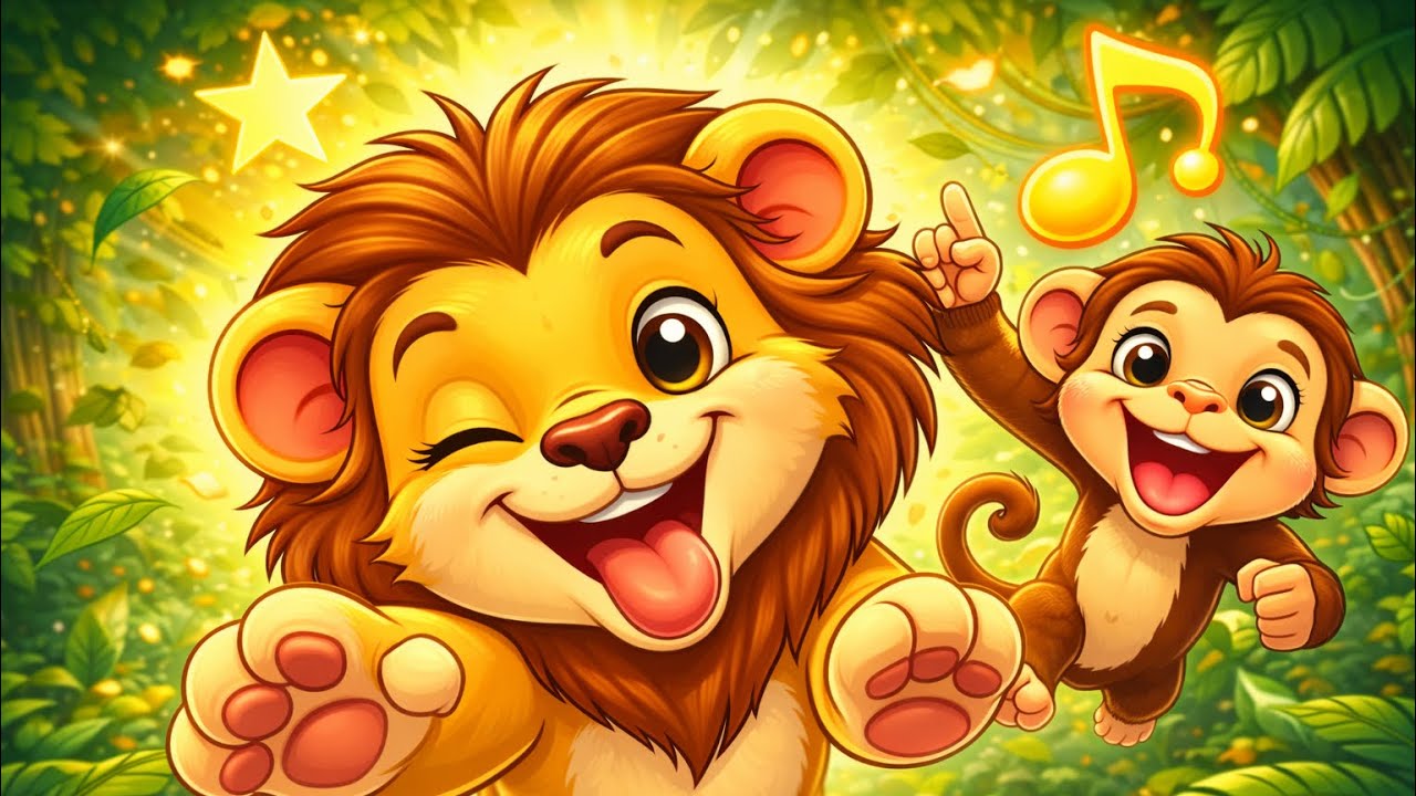 Animales de la Selva 🐒🐘🦁🦒 | Canción Infantil | YouTube Kids #AnimalesDeLaSelva