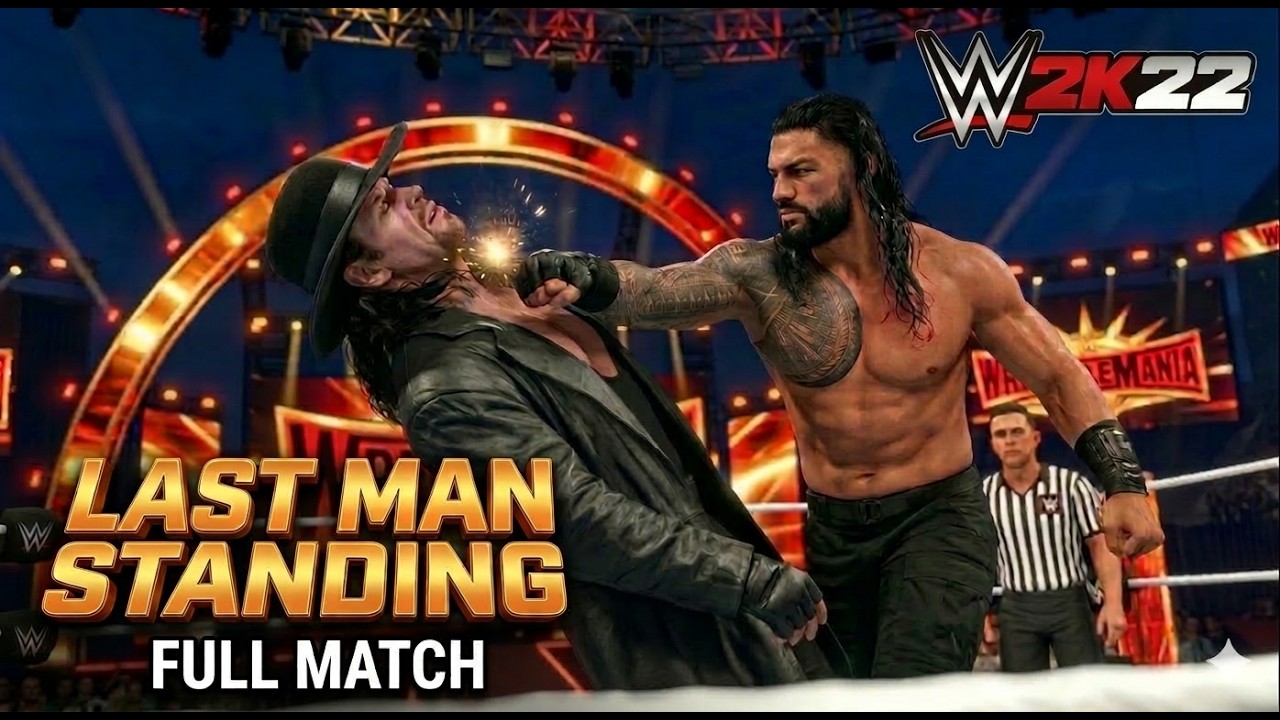Roman Reigns vs The Undertaker Brutal Last Man Standing | WWE 2K22 Full Match