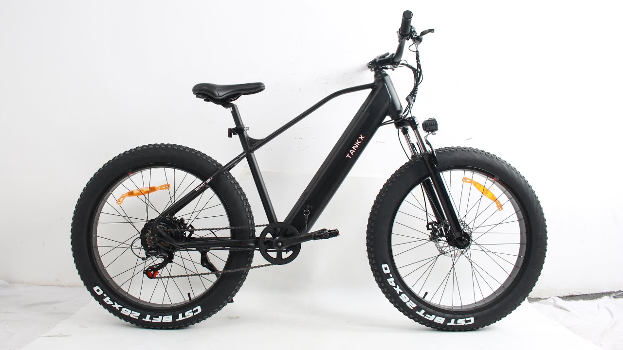Tankx 26&rdquo;X4&rdquo; Fat tire Mtb 48V500W all terrain removable battery aluminum electric bicycle #ebike