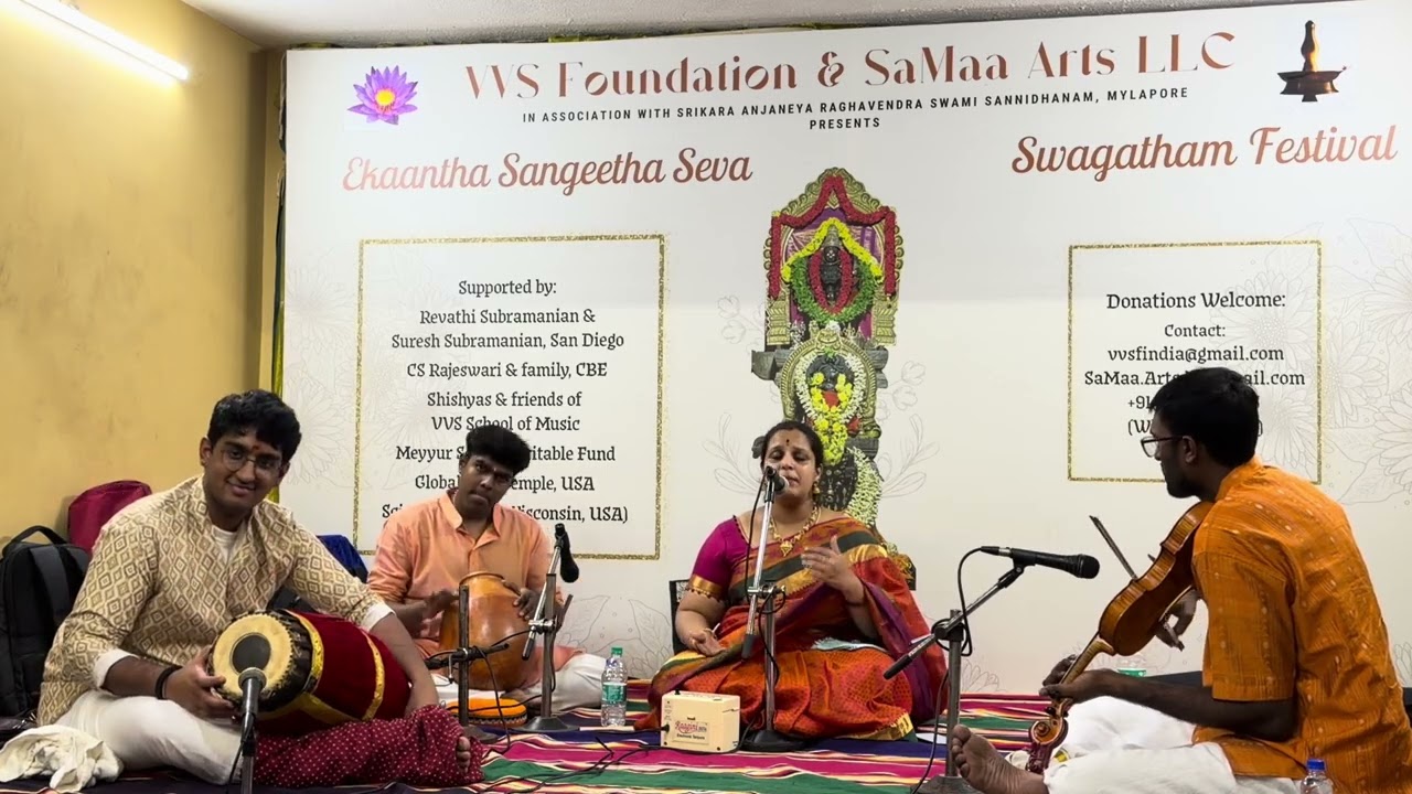 Chennai Margazhi 2025 | Vocal Concert by Hiranmayee Srinidhi | Swagatham Festival