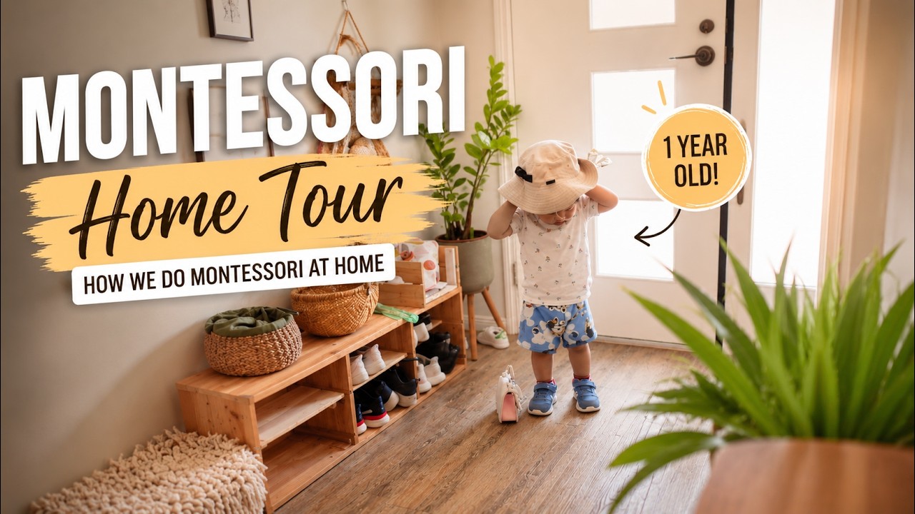 Montessori style home for 2 kids REALISTIC VERSION | Montessori home tour