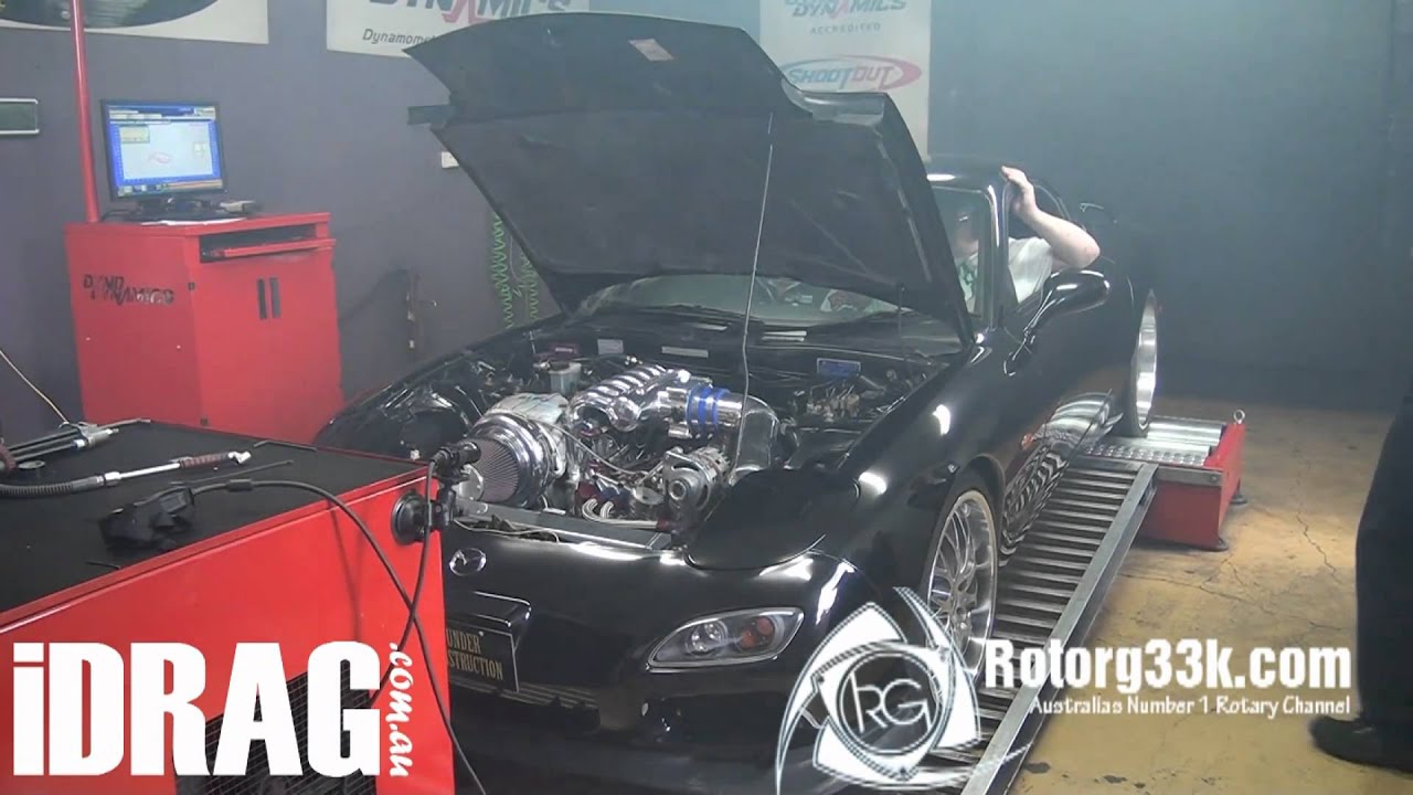 20B 3 Rotor Turbo FD RX7 with an amazing 761hp at 24 PSI of BOOST!!