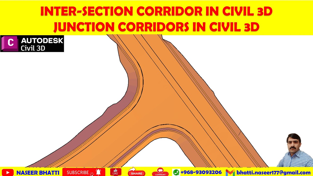 Intersection Corridor design in civil 3d | Junction Corridor in Civil 3d | Intersection | Junction
