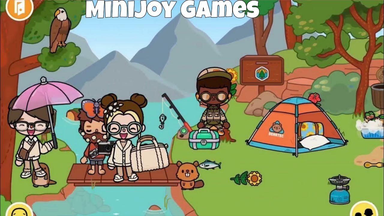 Toca Life World 🎒🏕️  Camping Trip 🏕️🔥  Kids Fun Game  MiniJoy Games