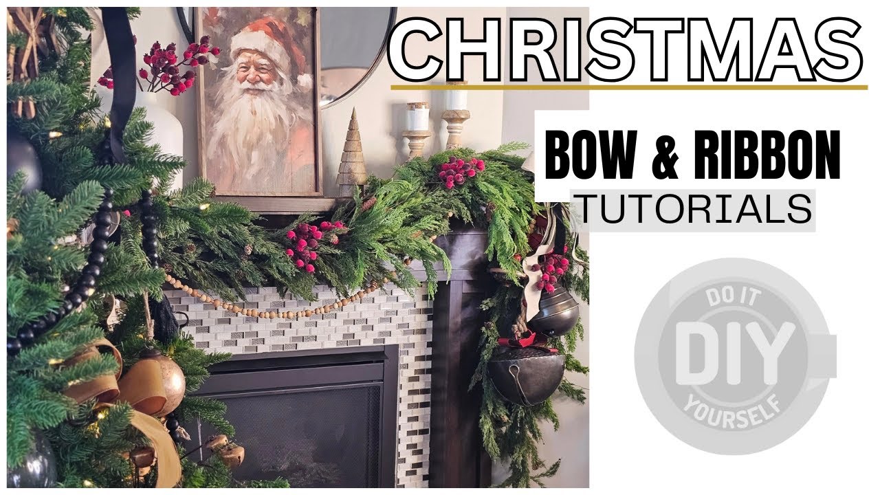 CHRISTMAS BOW AND RIBBON TUTORIAL
