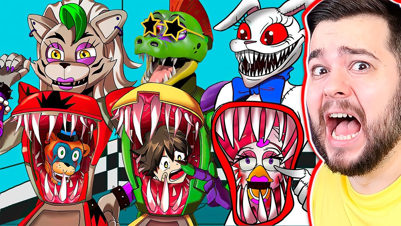 ВНУТРИ РОКСИ, МОНТИ И ВАННИ FNAF Security Breach МУЛЬТЫ