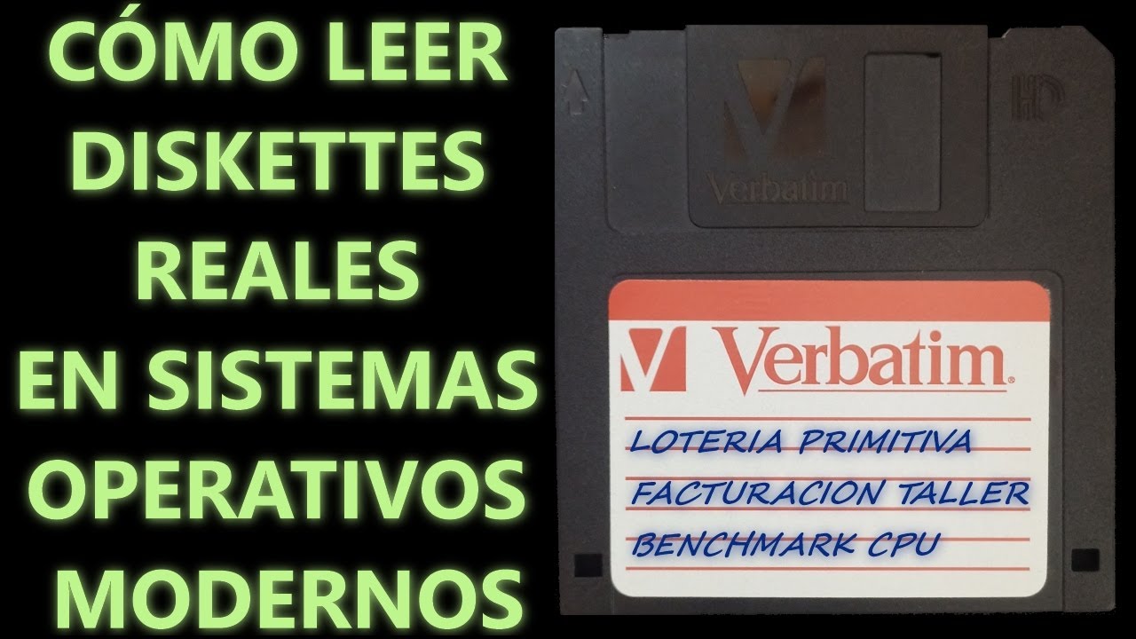 CÓMO LEER/EJECUTAR SOFTWARE ANTIGUO EN DISQUETE FLEXIBLE REAL (FLOPPY) HOY DÍA (VIDEO CORREGIDO)