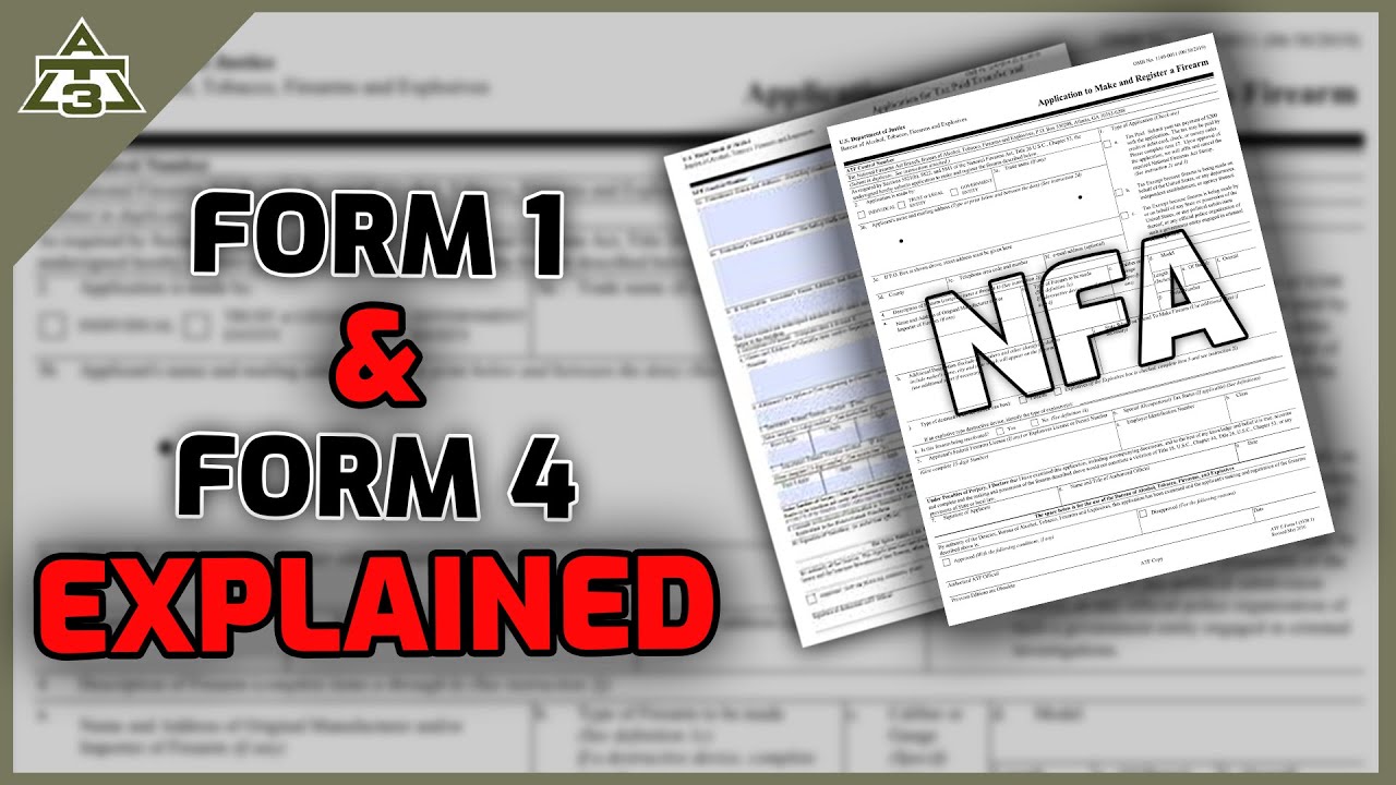 NFA Form 1 & Form 4 Explained | AT3 Podcast Clip