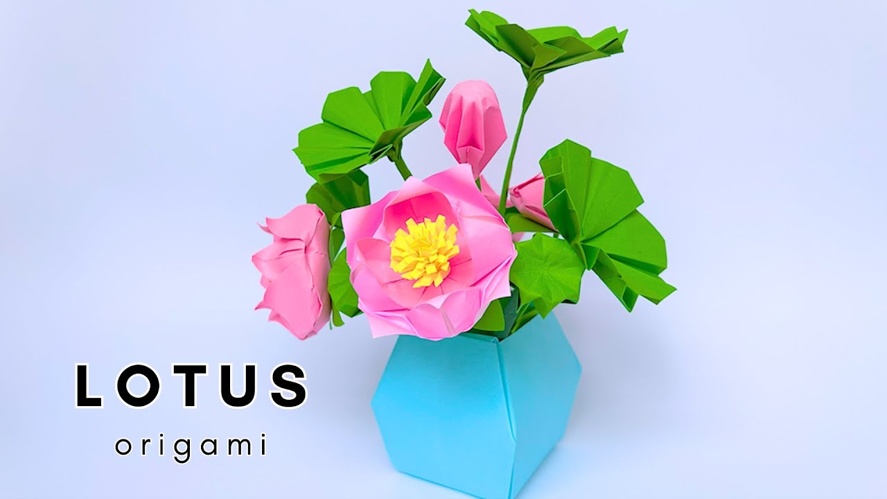 🌸 Origami Flower: LOTUS | Beautiful Paper Flower Tutorial