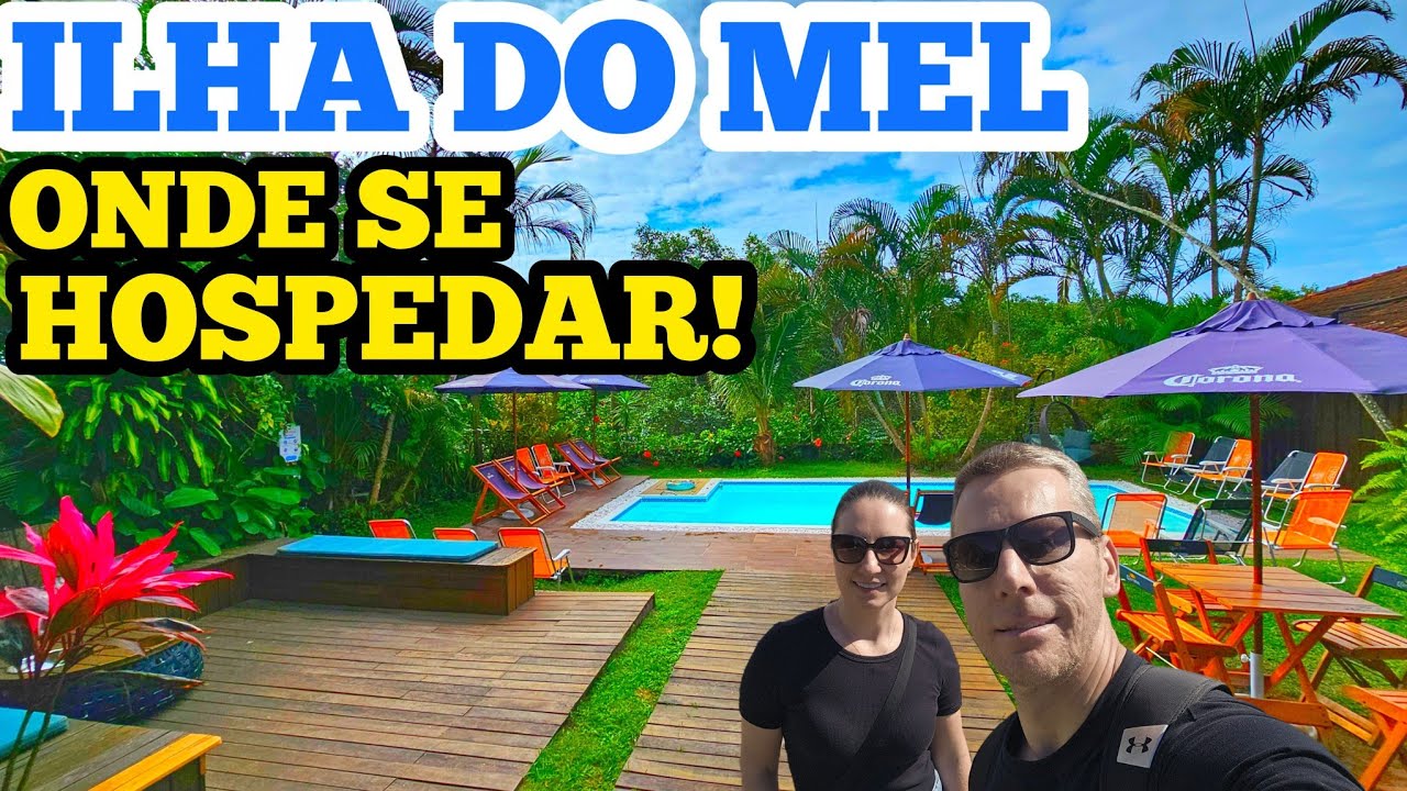 ONDE se HOSPEDAR na ILHA DO MEL? (Café da Manhã INCLUSO) Pousada Bossa Beach House! Ilha do Mel