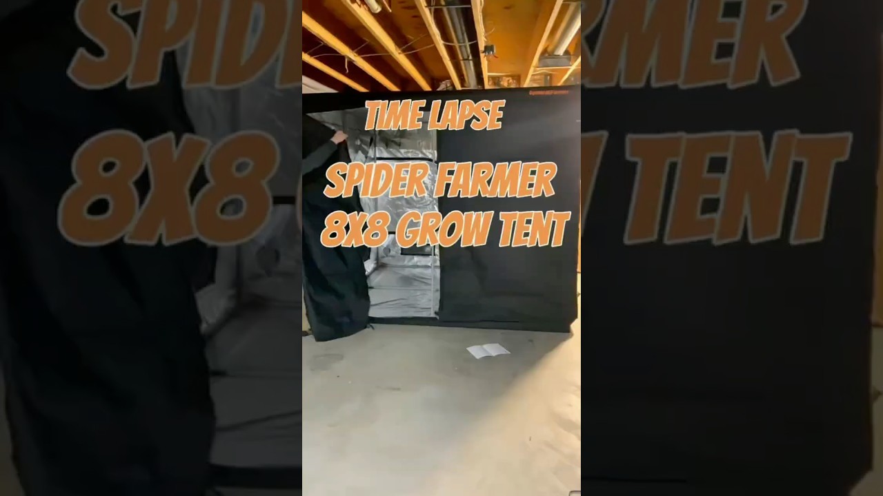 Spider Farmer 8x8 Grow Tent Setup Time Lapse!@SpiderFarmer