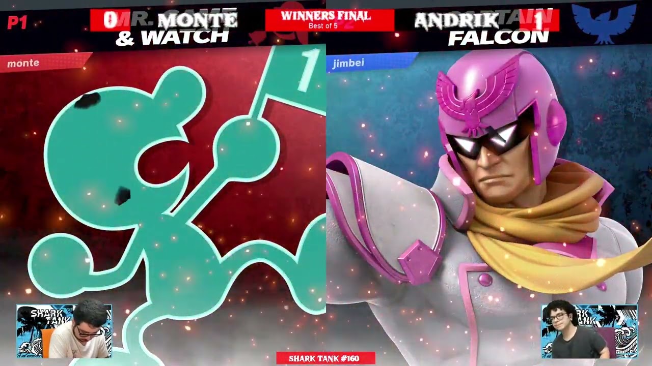Shark Tank #160 Winners Final - Monte (Mr. Game & Watch) Vs. Andrik  (Captain Falcon)