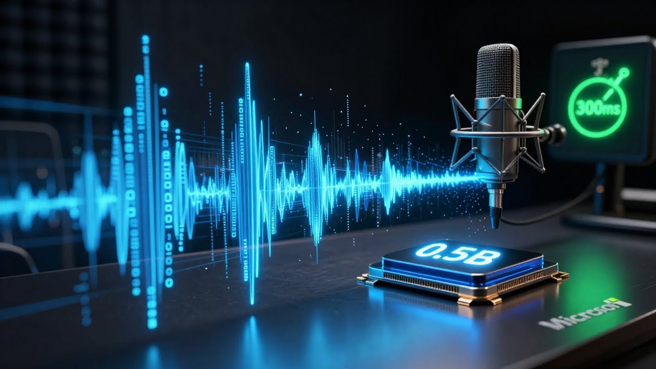 Microsoft's 0.5B Model Speaks in 300ms - Open Source TTS Revolution