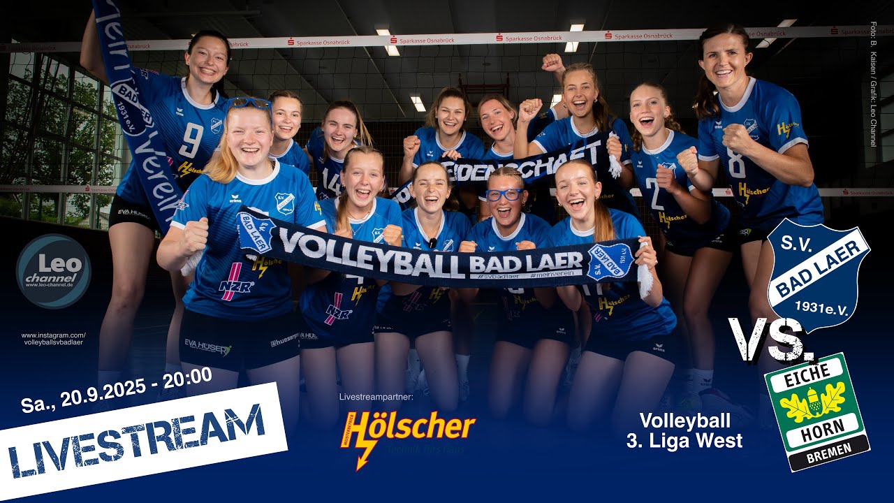 Volleyball: SV Bad Laer vs. TV Eiche Horn Bremen (3. Liga West Frauen)