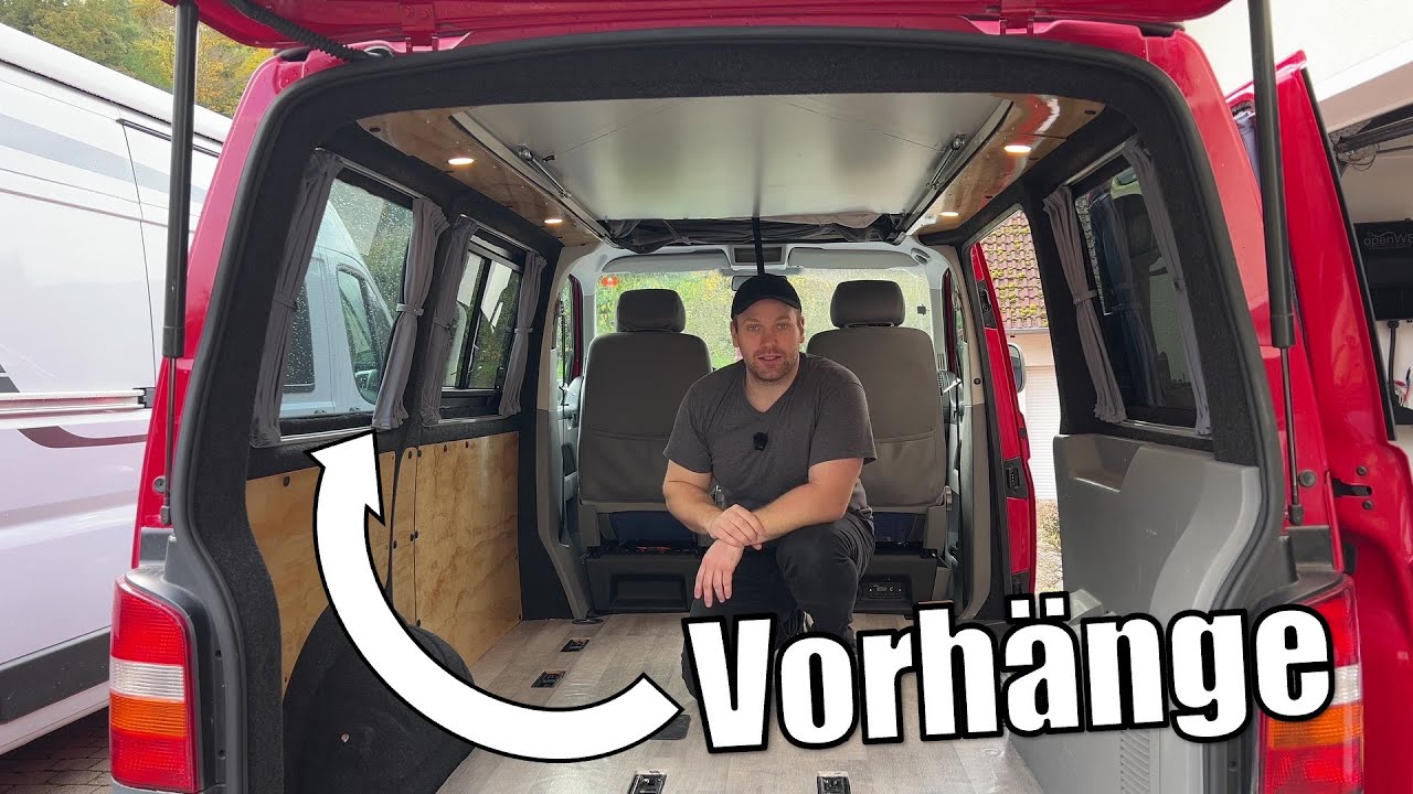 Vorhänge im VW T5 / T6  montieren