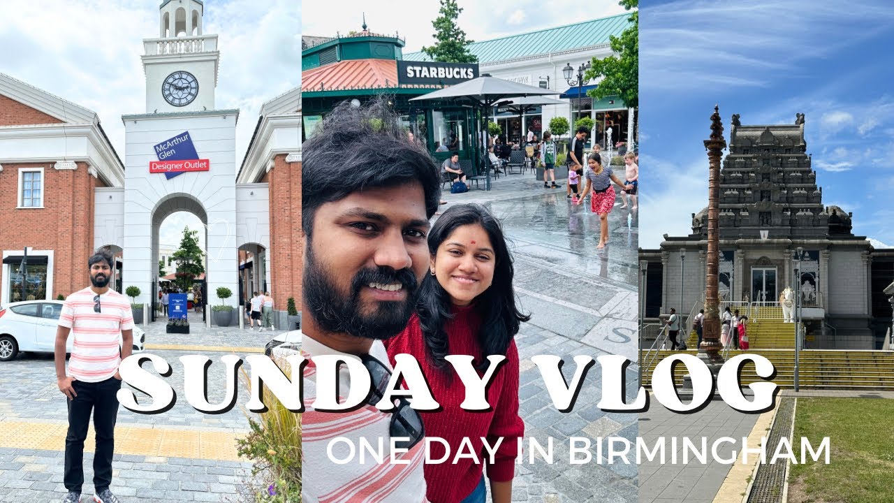 Visiting Birmingham Balaji Temple| Outlet Mall Shopping 🛍️ | Sunday Vlog in UK| UK Tamil Vlogs