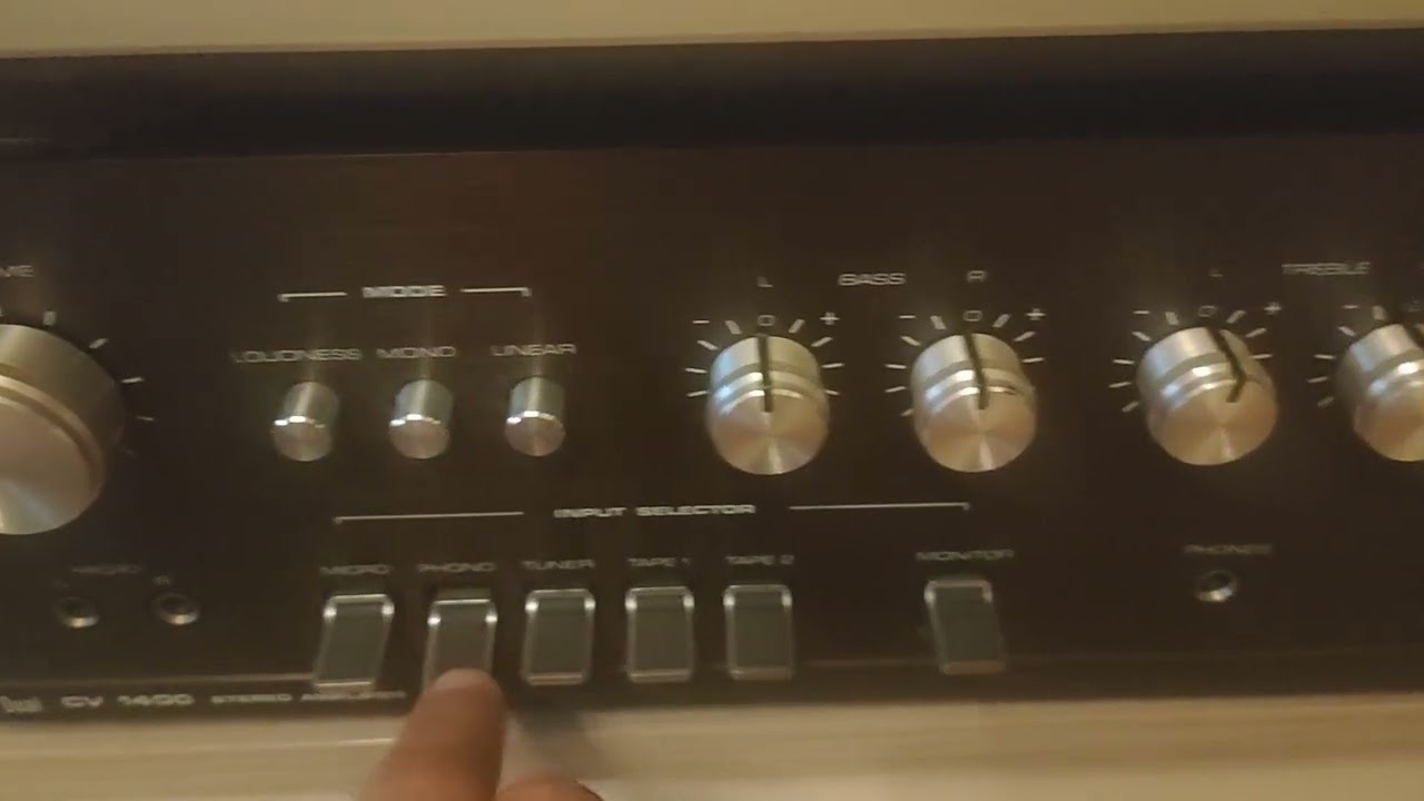 Test amplificatore Dual CV1400 con giradischi Technics SL-D1 