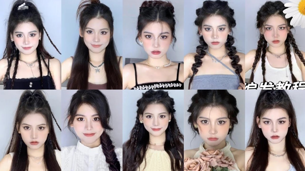 Super Easy & Cute Hairstyle Tutorial Korean Style for Girls ☘️☘️