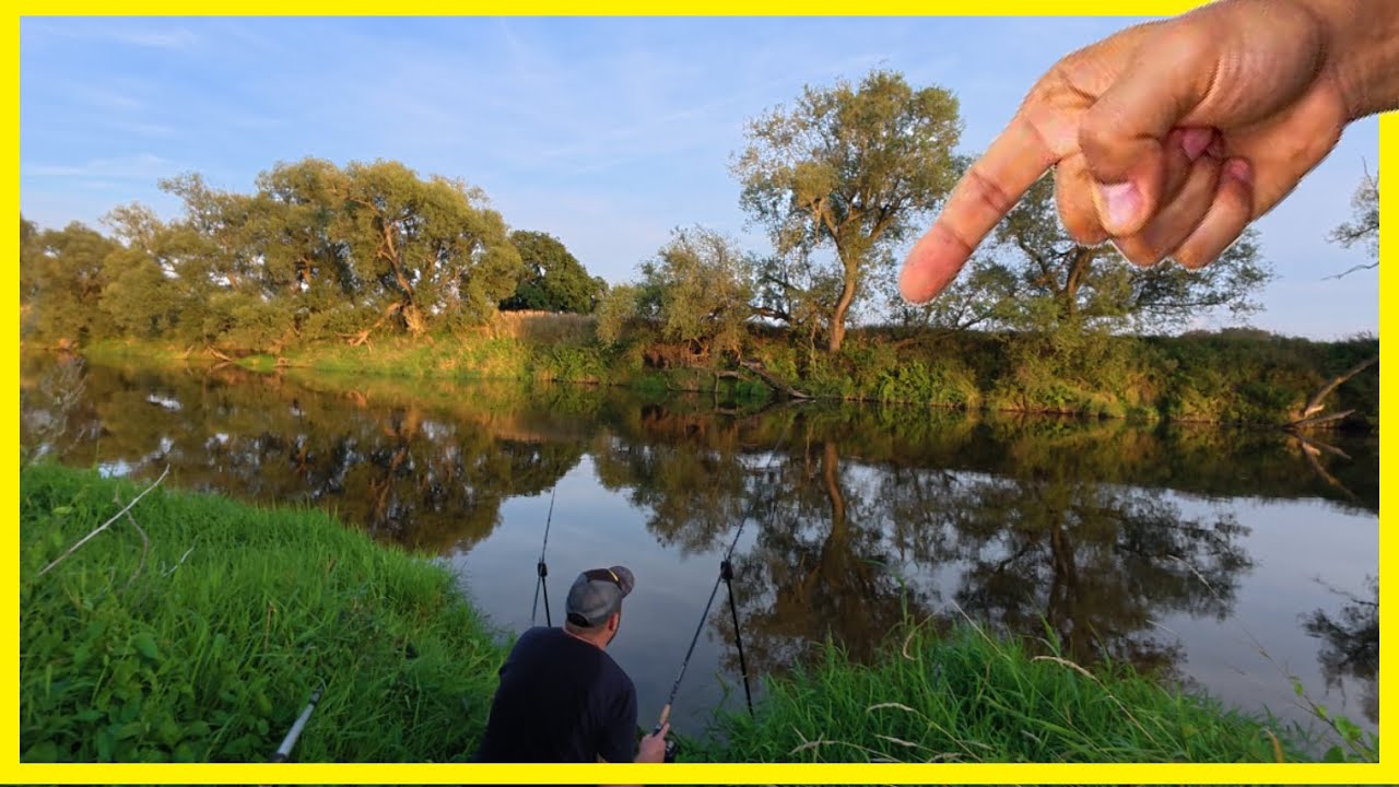 Nachtangeln am Fluss mit Köderfisch und Wurm klappt es an der Notfall-Stelle?