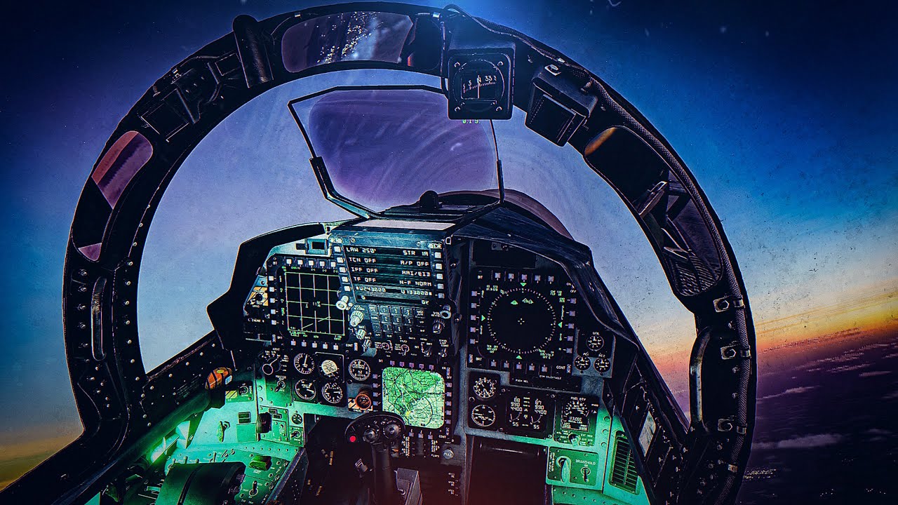 4k F-15E Strike Eagle Intercept Mig-23 Over Middle East at Night | Digital Combat Simulator | DCS |
