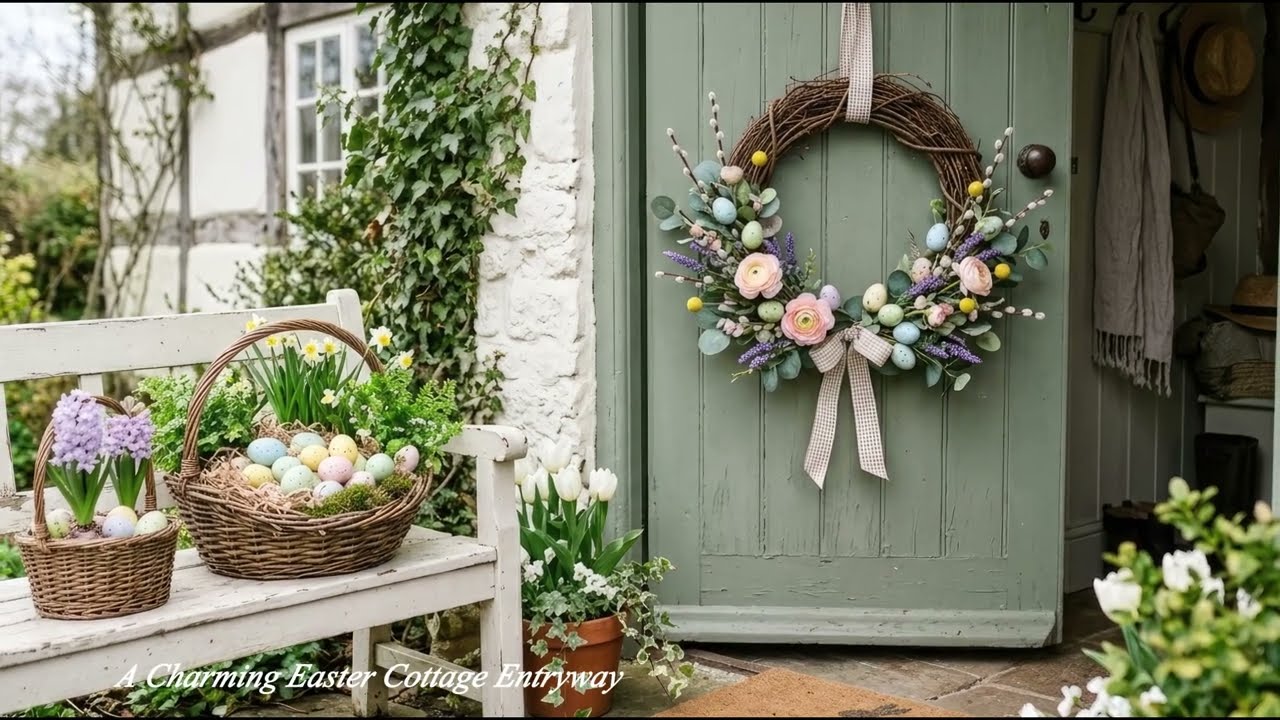 Storybook Easter Cottage Tour 🌸| Cozy Rustic Farmhouse Decorating Ideas on a Budget