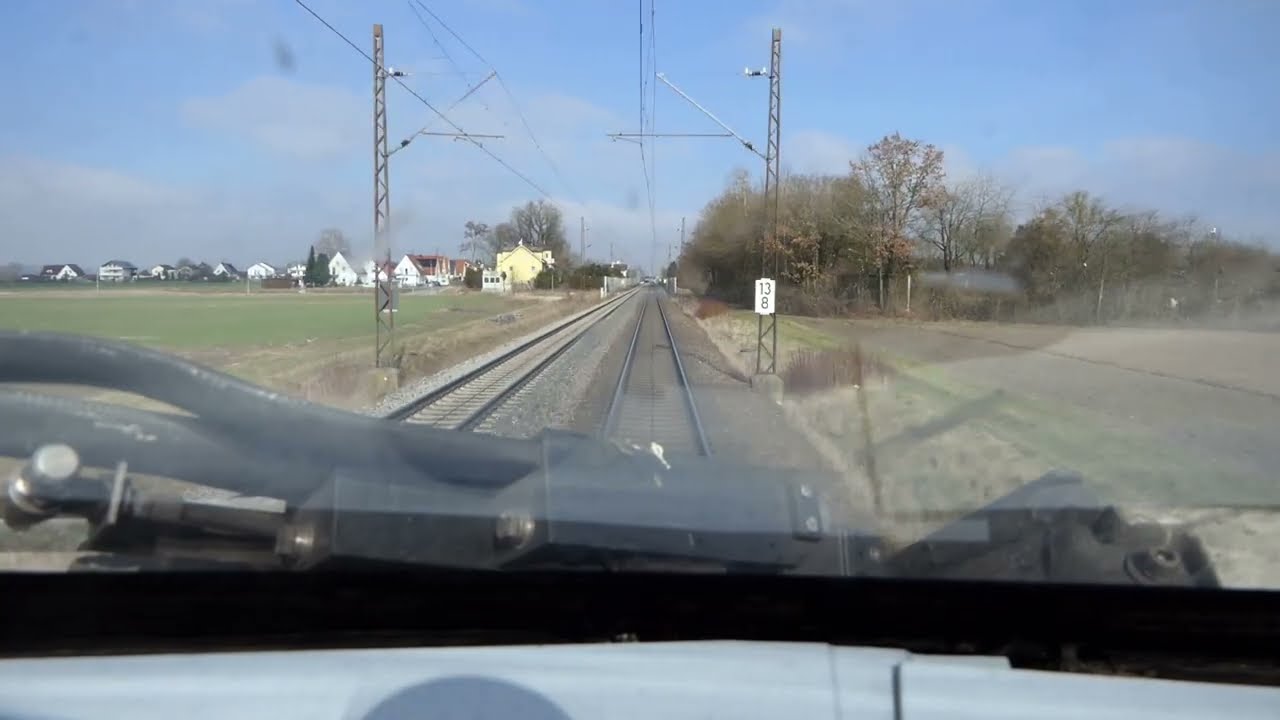 Führerstandsmitfahrt: BR 403 (ICE 3), Augsburg - Nürnberg (via Donauwörth), V-Max 200 Km/h