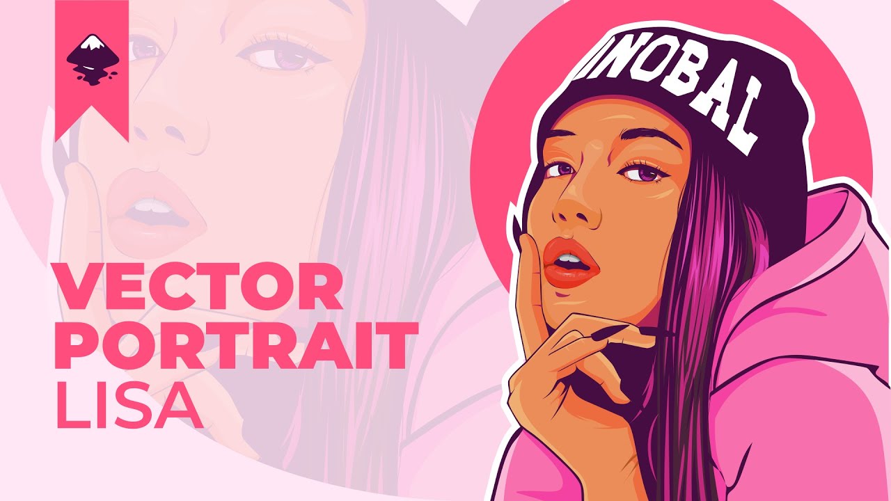 Inkscape : Lisa Blackpink Vector Portrait (Speedart)