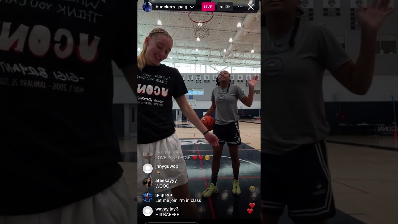 Paige Bueckers IG Live (4/26/24)
