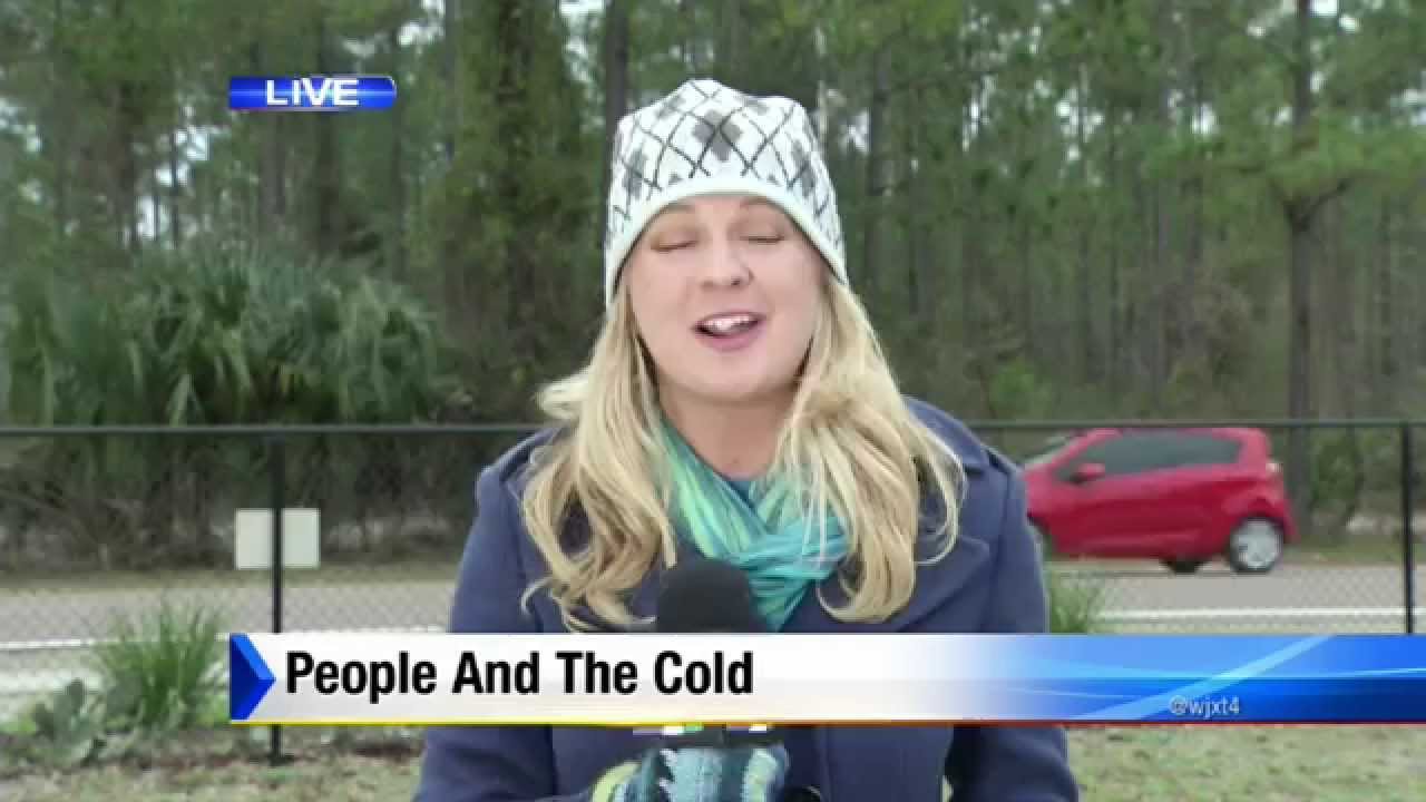 News Reporter interviewing lion gets more than she bargained for