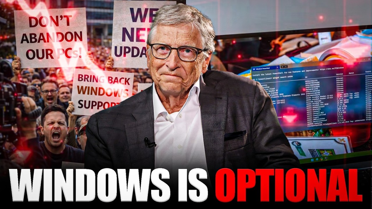 Bill Gates PANICS as World's Biggest PC Maker ABANDONS Windows — Turns It Into a PAID Add On